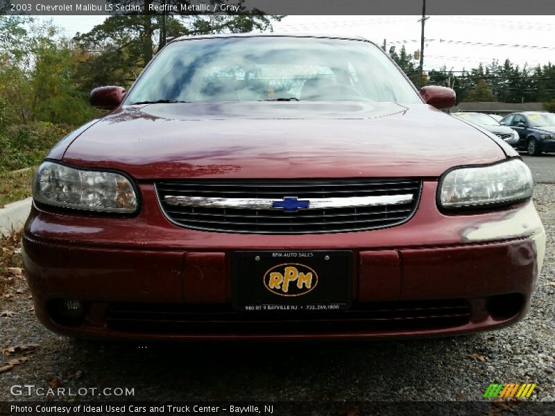 Redfire Metallic / Gray 2003 Chevrolet Malibu LS Sedan