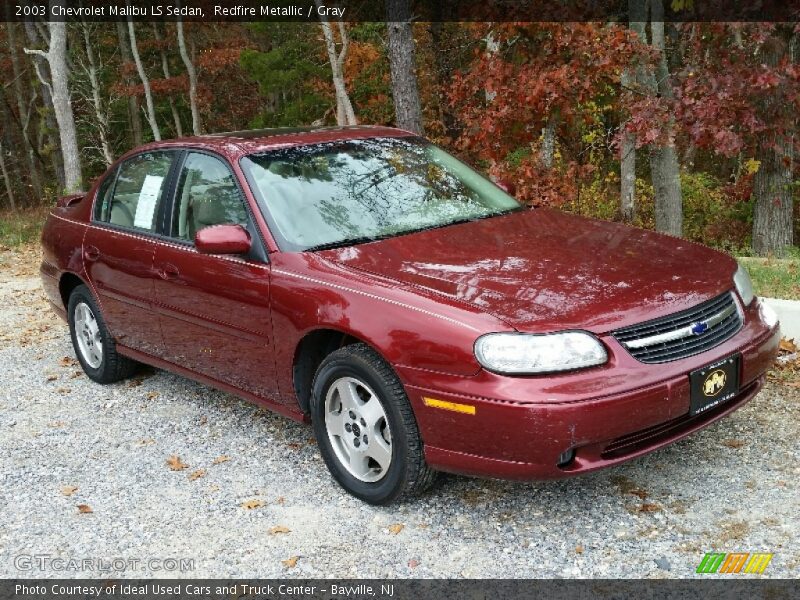 Redfire Metallic / Gray 2003 Chevrolet Malibu LS Sedan