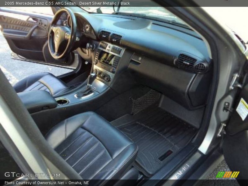 Desert Silver Metallic / Black 2005 Mercedes-Benz C 55 AMG Sedan