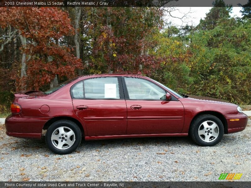 Redfire Metallic / Gray 2003 Chevrolet Malibu LS Sedan