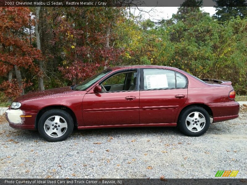 Redfire Metallic / Gray 2003 Chevrolet Malibu LS Sedan