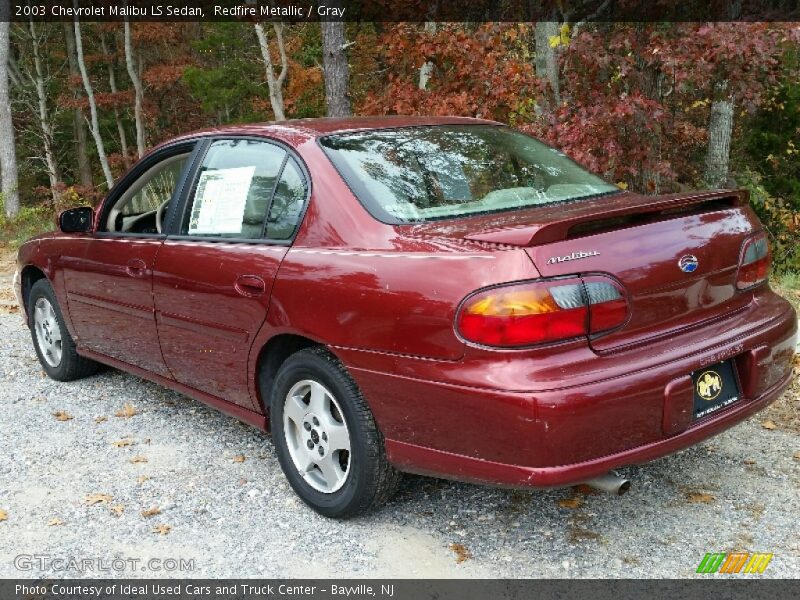 Redfire Metallic / Gray 2003 Chevrolet Malibu LS Sedan