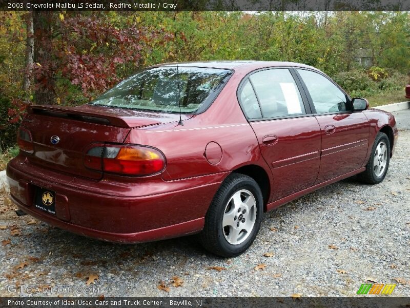 Redfire Metallic / Gray 2003 Chevrolet Malibu LS Sedan