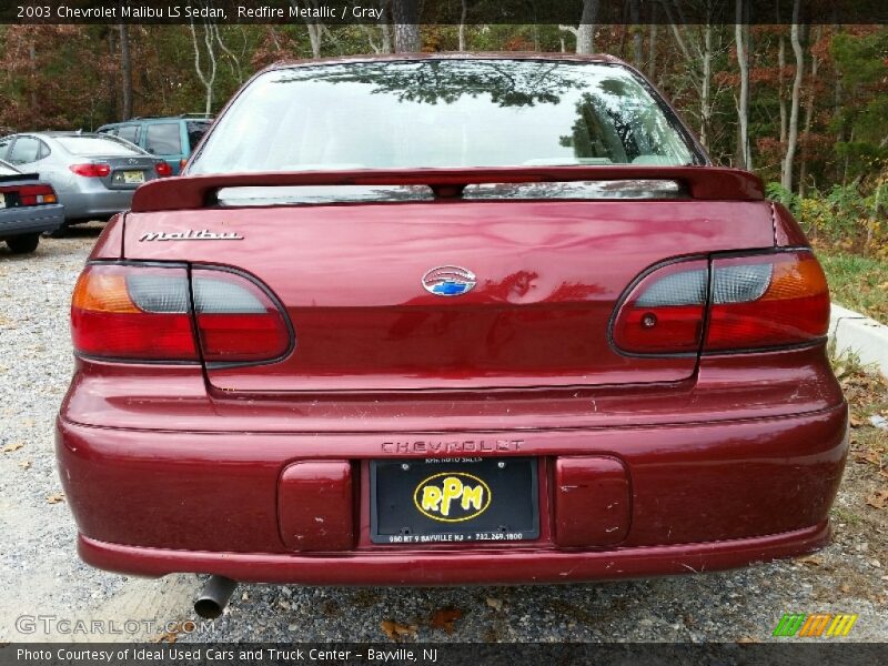 Redfire Metallic / Gray 2003 Chevrolet Malibu LS Sedan