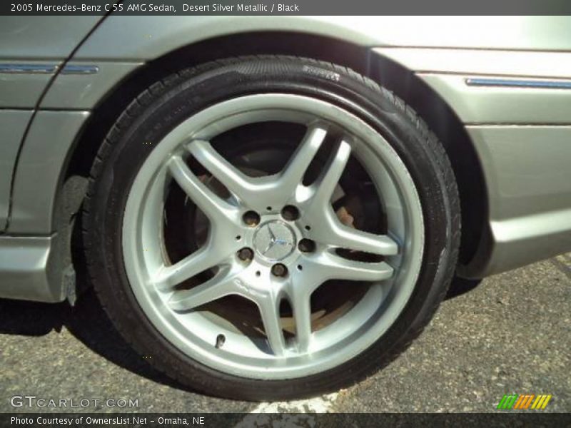 Desert Silver Metallic / Black 2005 Mercedes-Benz C 55 AMG Sedan