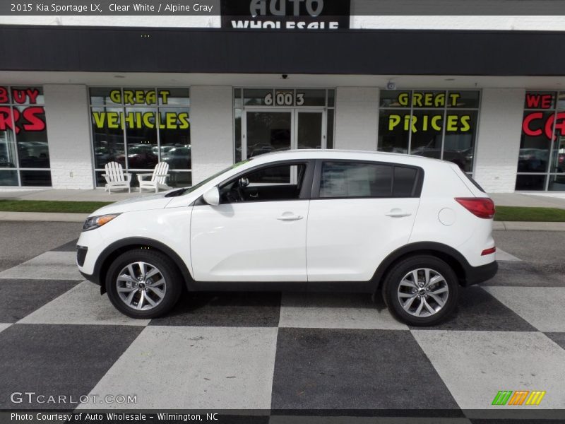 Clear White / Alpine Gray 2015 Kia Sportage LX