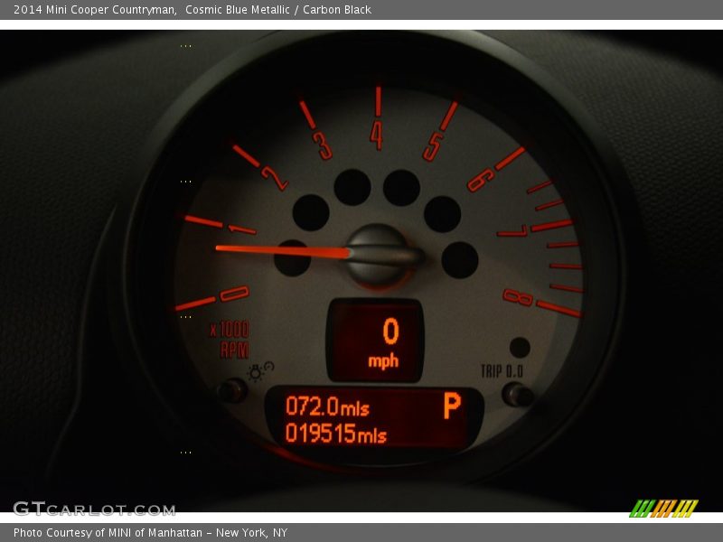 Cosmic Blue Metallic / Carbon Black 2014 Mini Cooper Countryman