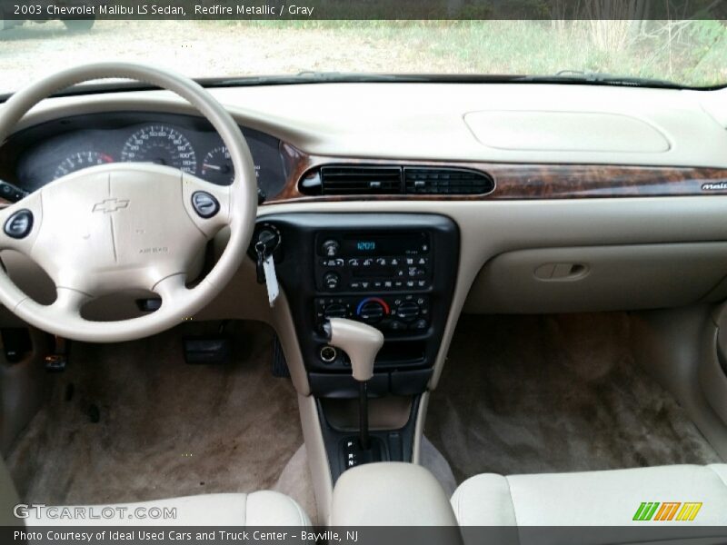 Redfire Metallic / Gray 2003 Chevrolet Malibu LS Sedan