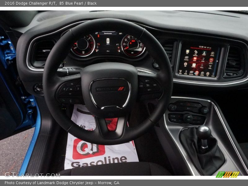 B5 Blue Pearl / Black 2016 Dodge Challenger R/T