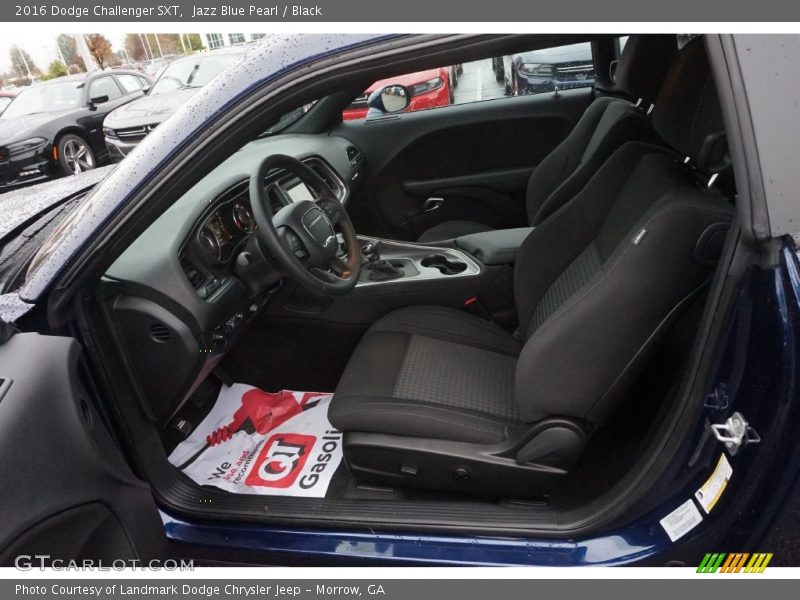 Jazz Blue Pearl / Black 2016 Dodge Challenger SXT