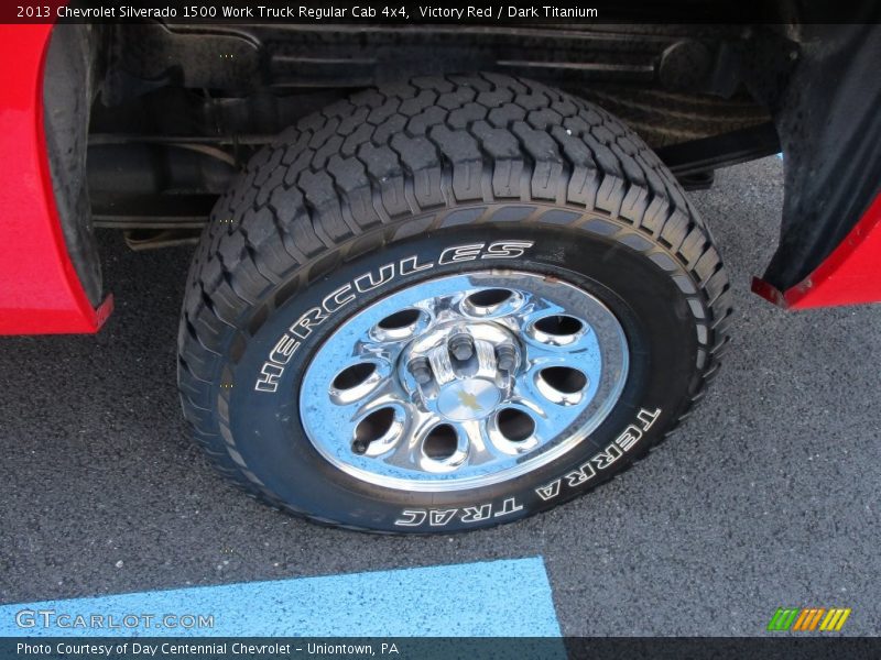 Victory Red / Dark Titanium 2013 Chevrolet Silverado 1500 Work Truck Regular Cab 4x4