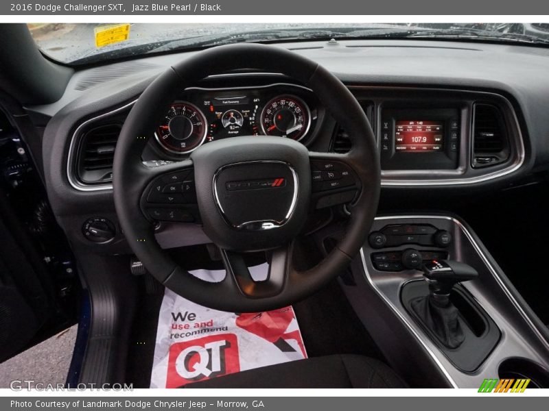 Jazz Blue Pearl / Black 2016 Dodge Challenger SXT