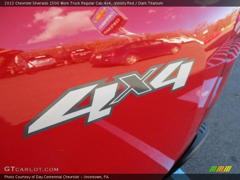 Victory Red / Dark Titanium 2013 Chevrolet Silverado 1500 Work Truck Regular Cab 4x4