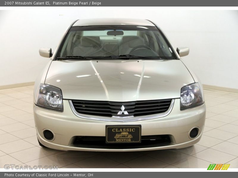 Platinum Beige Pearl / Beige 2007 Mitsubishi Galant ES