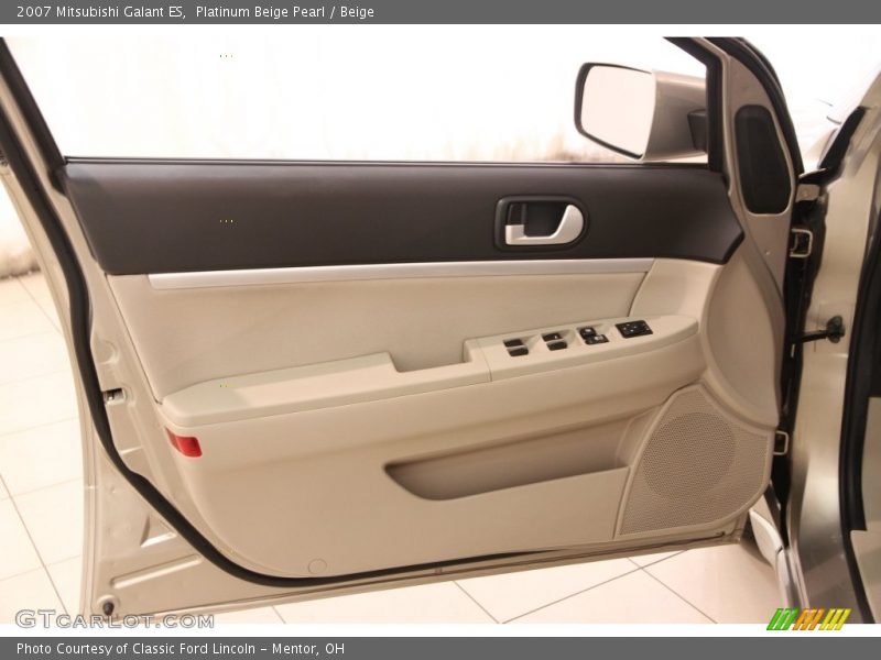 Platinum Beige Pearl / Beige 2007 Mitsubishi Galant ES