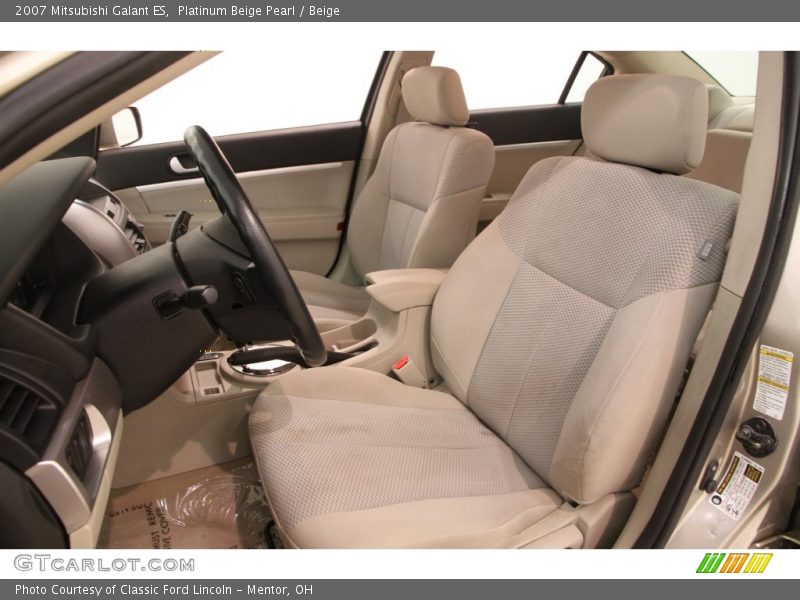  2007 Galant ES Beige Interior