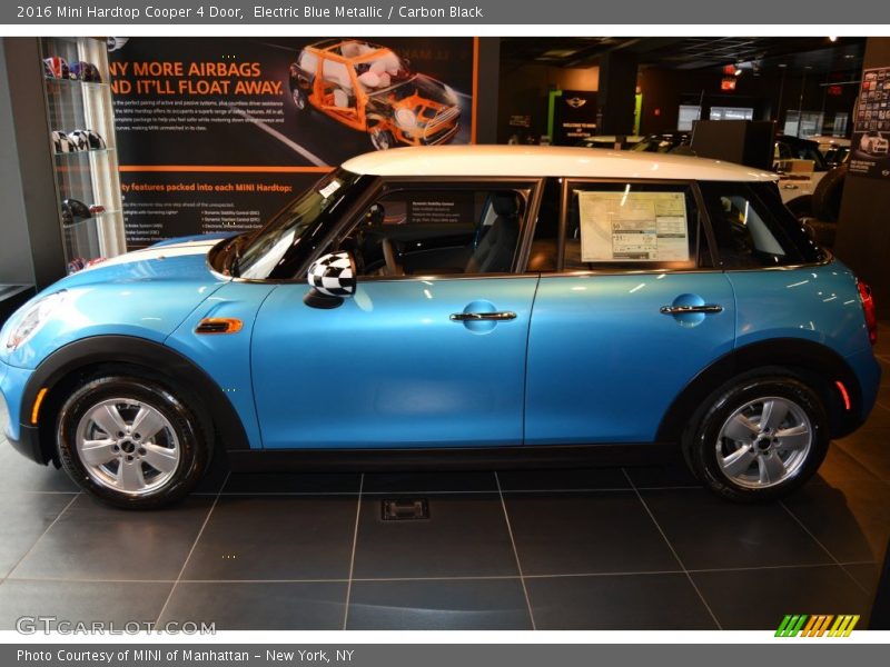 Electric Blue Metallic / Carbon Black 2016 Mini Hardtop Cooper 4 Door