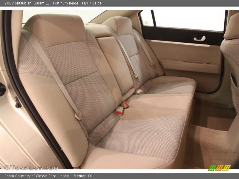 Platinum Beige Pearl / Beige 2007 Mitsubishi Galant ES