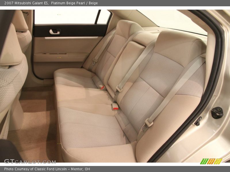 Platinum Beige Pearl / Beige 2007 Mitsubishi Galant ES