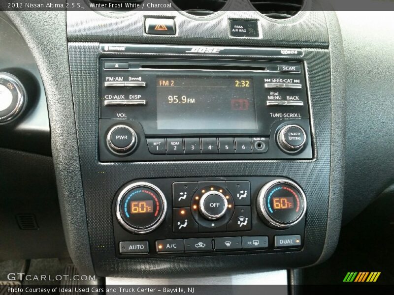 Winter Frost White / Charcoal 2012 Nissan Altima 2.5 SL