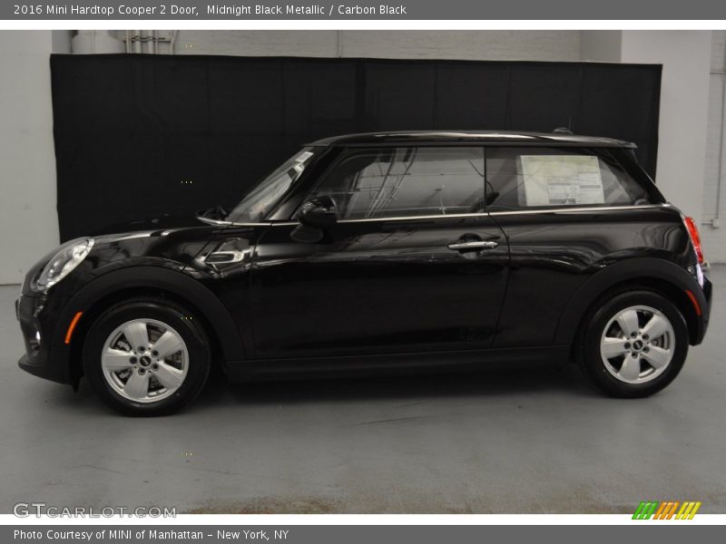 Midnight Black Metallic / Carbon Black 2016 Mini Hardtop Cooper 2 Door