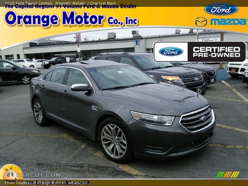 Magnetic Metallic / Charcoal Black 2015 Ford Taurus Limited