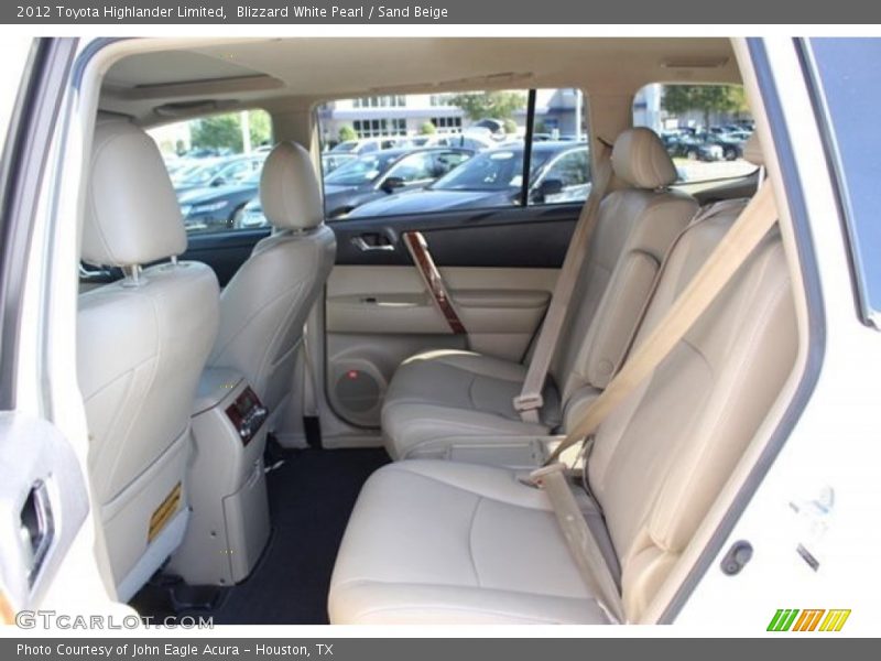 Blizzard White Pearl / Sand Beige 2012 Toyota Highlander Limited