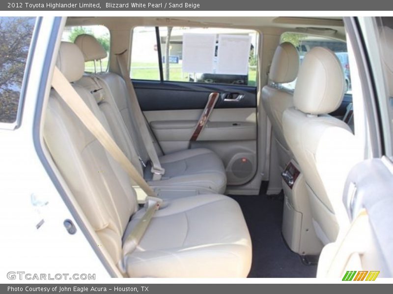 Blizzard White Pearl / Sand Beige 2012 Toyota Highlander Limited