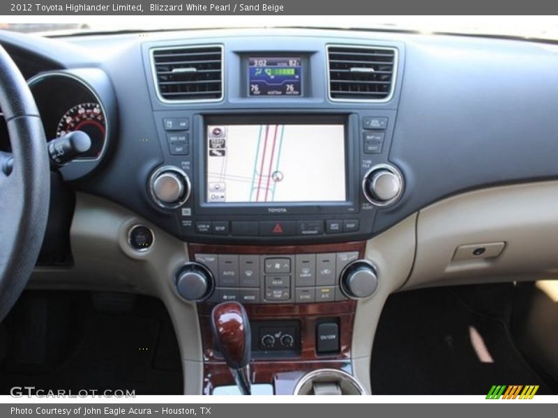 Blizzard White Pearl / Sand Beige 2012 Toyota Highlander Limited