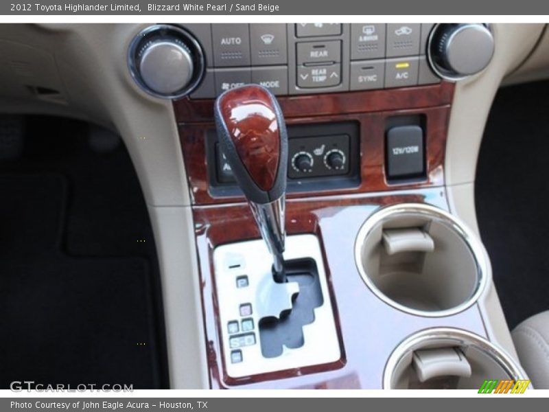 Blizzard White Pearl / Sand Beige 2012 Toyota Highlander Limited