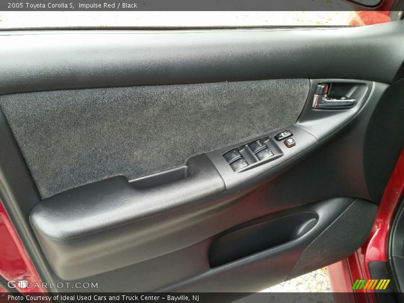 Impulse Red / Black 2005 Toyota Corolla S