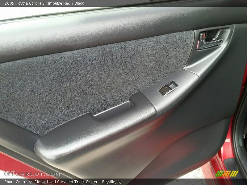 Impulse Red / Black 2005 Toyota Corolla S