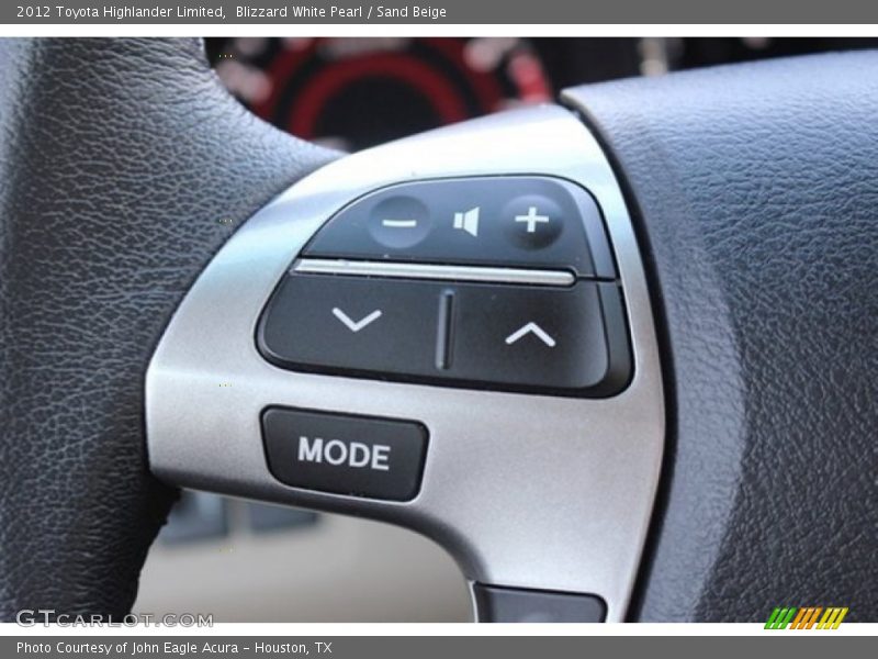 Blizzard White Pearl / Sand Beige 2012 Toyota Highlander Limited