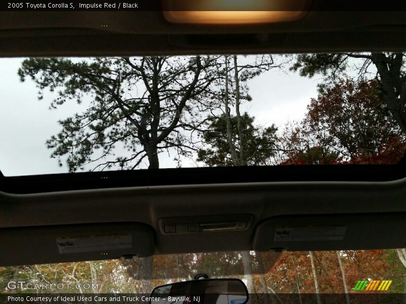 Impulse Red / Black 2005 Toyota Corolla S