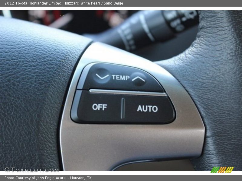 Blizzard White Pearl / Sand Beige 2012 Toyota Highlander Limited