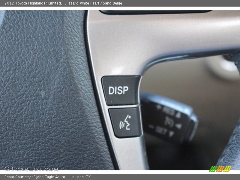 Blizzard White Pearl / Sand Beige 2012 Toyota Highlander Limited