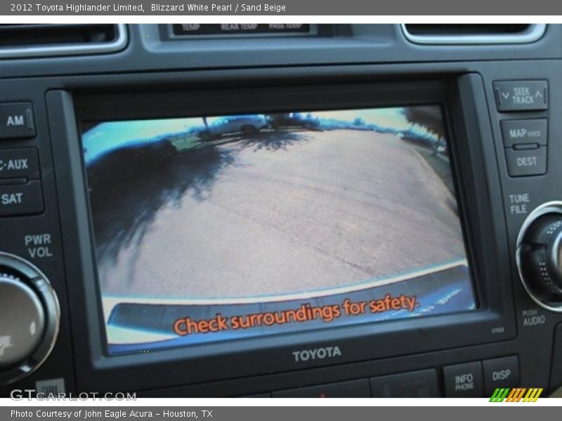 Blizzard White Pearl / Sand Beige 2012 Toyota Highlander Limited