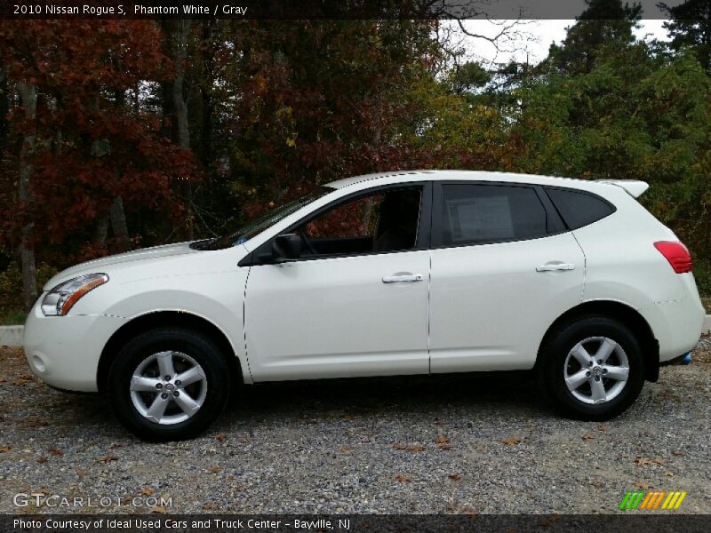 Phantom White / Gray 2010 Nissan Rogue S