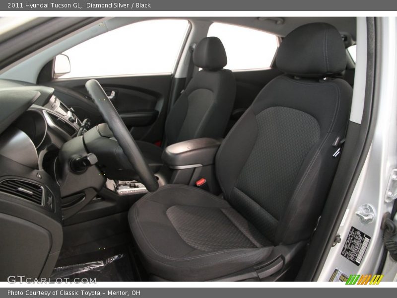 Diamond Silver / Black 2011 Hyundai Tucson GL
