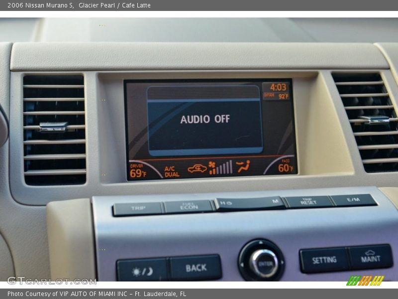 Glacier Pearl / Cafe Latte 2006 Nissan Murano S