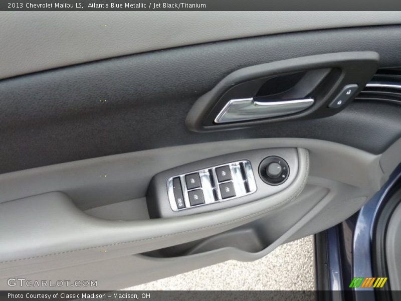 Atlantis Blue Metallic / Jet Black/Titanium 2013 Chevrolet Malibu LS