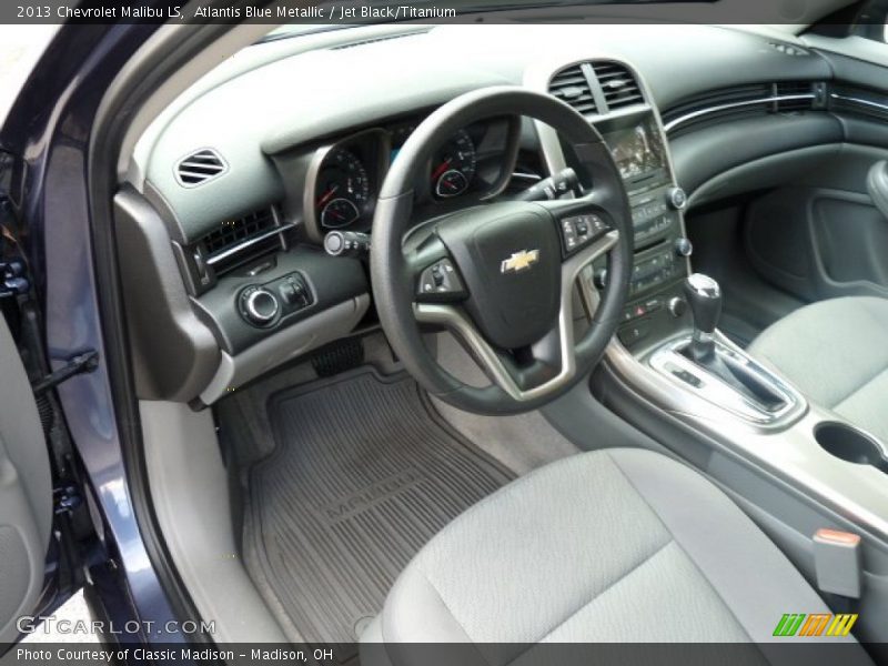 Atlantis Blue Metallic / Jet Black/Titanium 2013 Chevrolet Malibu LS