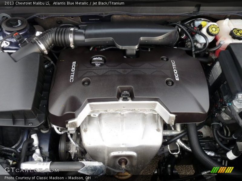 Atlantis Blue Metallic / Jet Black/Titanium 2013 Chevrolet Malibu LS