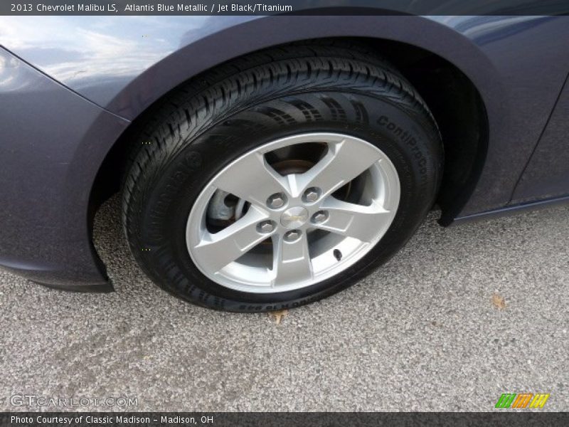 Atlantis Blue Metallic / Jet Black/Titanium 2013 Chevrolet Malibu LS