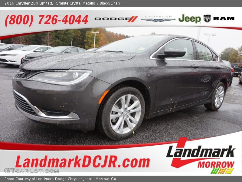 Granite Crystal Metallic / Black/Linen 2016 Chrysler 200 Limited