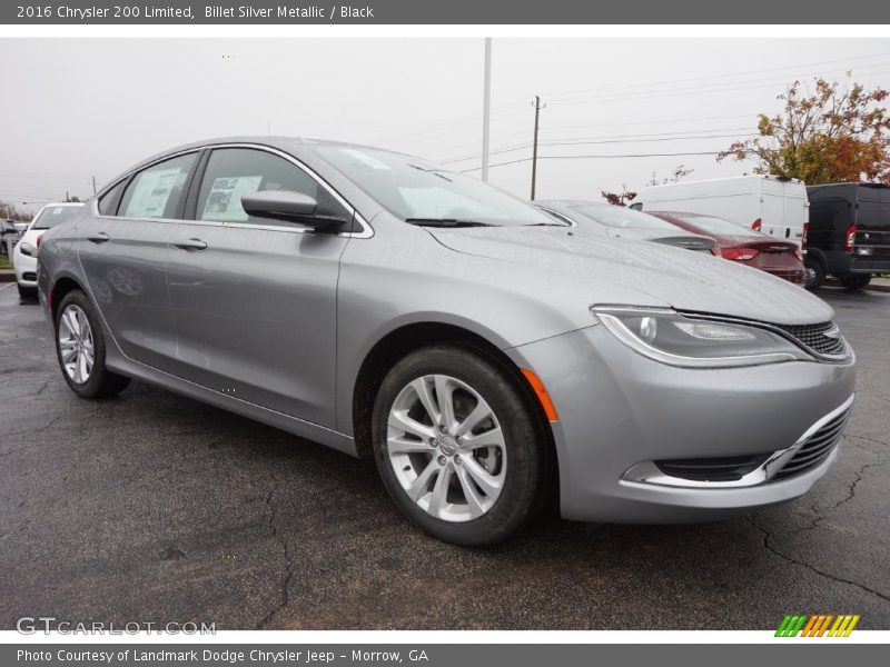 Billet Silver Metallic / Black 2016 Chrysler 200 Limited