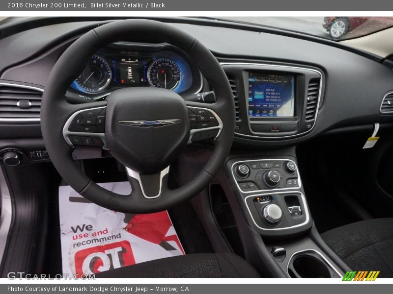 Billet Silver Metallic / Black 2016 Chrysler 200 Limited