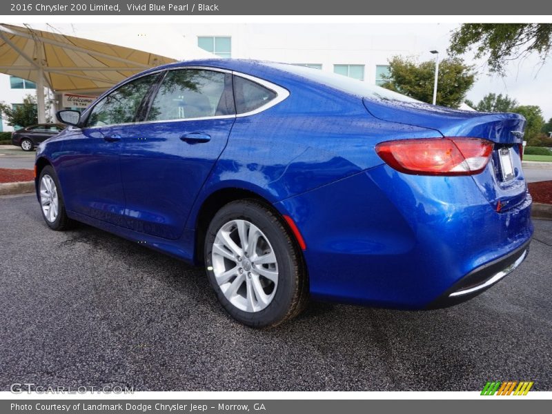 Vivid Blue Pearl / Black 2016 Chrysler 200 Limited