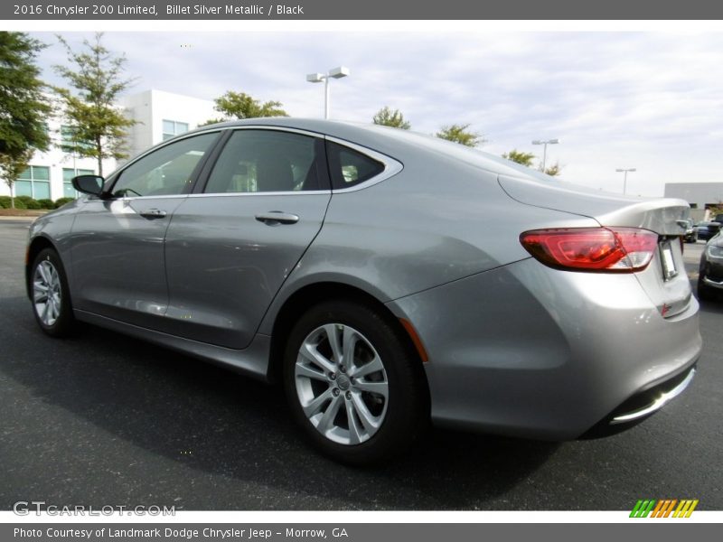 Billet Silver Metallic / Black 2016 Chrysler 200 Limited