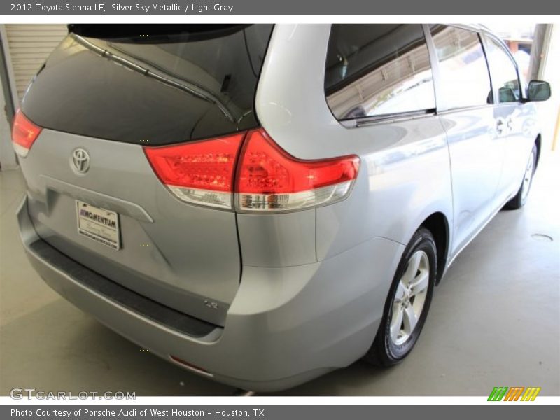 Silver Sky Metallic / Light Gray 2012 Toyota Sienna LE
